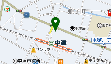 ダラス中津店の地図画像