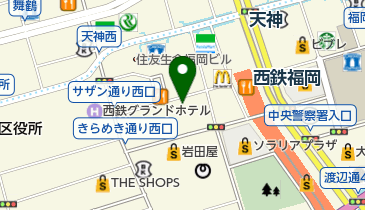 GOGOアリーナ天神の地図画像