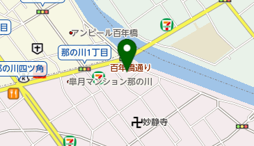 ワンダーランド百年橋店の地図画像