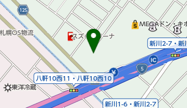 がちゃぽん札幌新川店の地図画像
