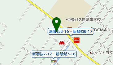 新琴似ひまわりの地図画像
