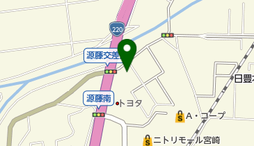 CORE21南宮崎店の地図画像