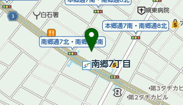 ゴールドラッシュ南郷通店の地図画像