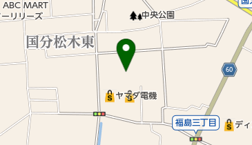 ダイナム国分店 ゆったり館の地図画像