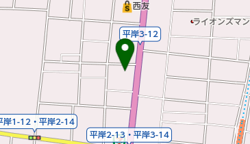 パーラー太陽平岸店の地図画像