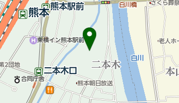 ダイナム熊本二本木店の地図画像