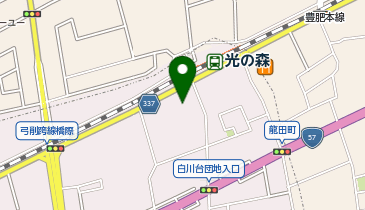 ワンダーランド光の森店の地図画像