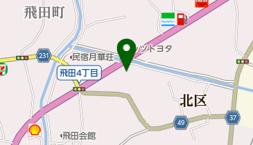 金馬車北部店の地図画像