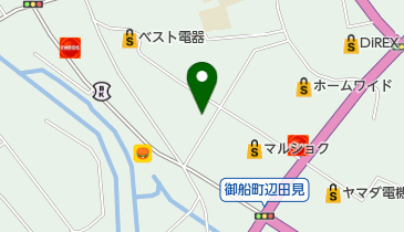 エンペラー御船店の地図画像