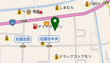 ワンダーランド江北店の地図画像
