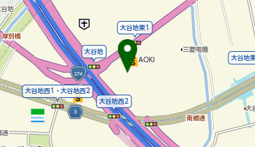 ベガスベガス大谷地店の地図画像