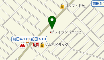 プレイランドハッピー手稲前田店の地図画像