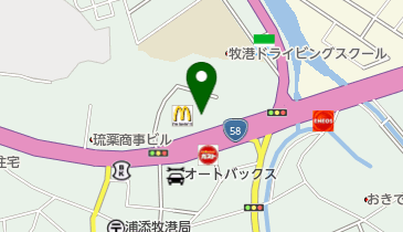サンシャイン牧港店の地図画像