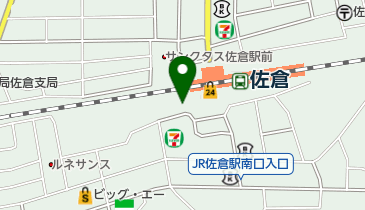 D'station佐倉店の地図画像