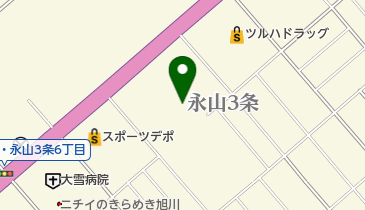 ダイナム旭川店 ゆったり館の地図画像