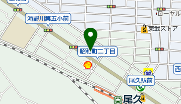 ピーアップル尾久店の地図画像