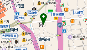 ZETTA KYO-ICHI梅田の地図画像