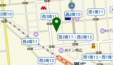パーラー太陽帯広店の地図画像