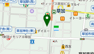 ミュー草加店の地図画像