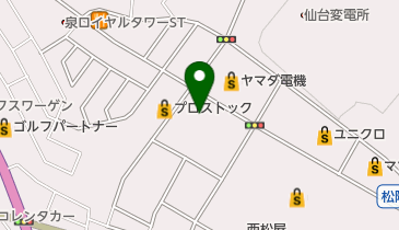 Super D'station仙台泉店の地図画像