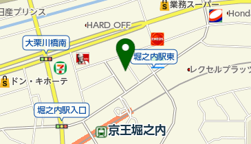 デルパラ7堀之内店の地図画像