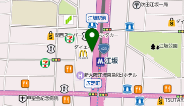 四海樓江坂店の地図画像