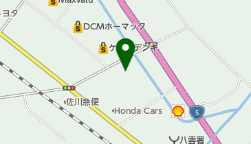 ライジング八雲の地図画像