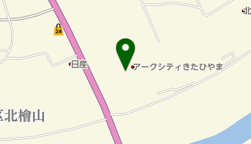 アークシティキタヒヤマの地図画像