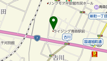 ライジング青森駅前の地図画像