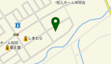 USA弘前店の地図画像