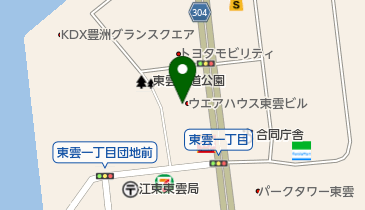 123+N東雲店の地図画像