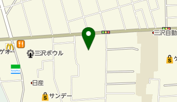 パチンコ北大三沢店の地図画像