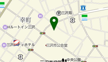 パチンコ三沢の地図画像