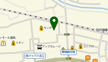 将軍盛岡店の地図画像