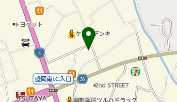 ジャムフレンド盛岡南の地図画像
