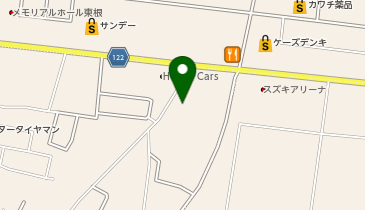 ダイナム東根店の地図画像