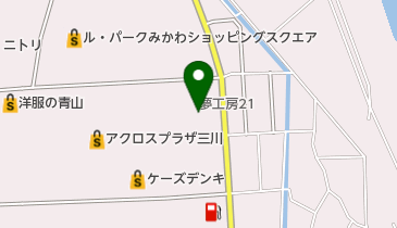 夢工房21三川店の地図画像