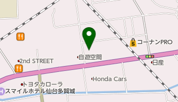 SS ZAP多賀城店の地図画像