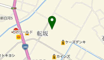 アラジン白河店の地図画像