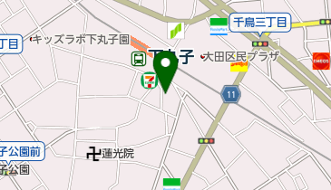 ヒノマルパチンコ下丸子店の地図画像