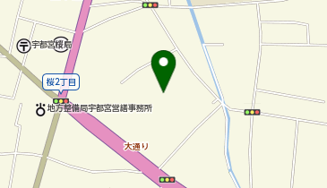 ライブガーデン宇都宮桜店の地図画像