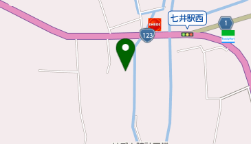 でるでる益子店の地図画像