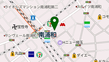ベルシティザシティ南浦和店の地図画像