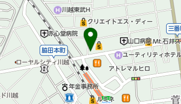 ニュークラウン川越1号店の地図画像