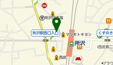 メガガーデン所沢スロット館の地図画像