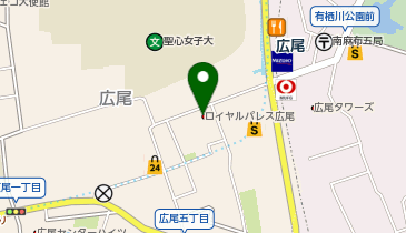 ヒノマルパチンコ広尾店の地図画像