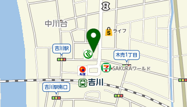 さくら吉川店の地図画像