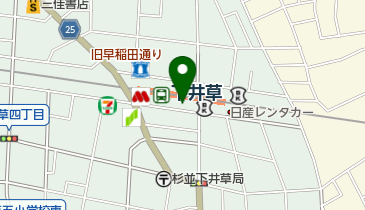 ヒノマルパチンコ下井草店の地図画像