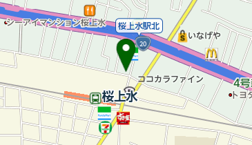 サンクラウン桜上水店の地図画像