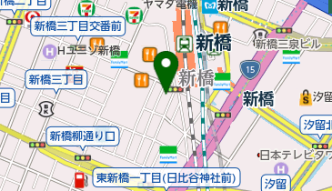 新橋UNOの地図画像